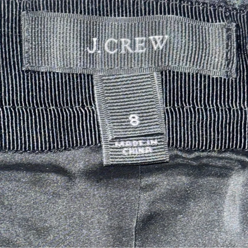 J. Crew Colorblock pencil skirt in houndstooth wool blend women's 8 Black & Gray